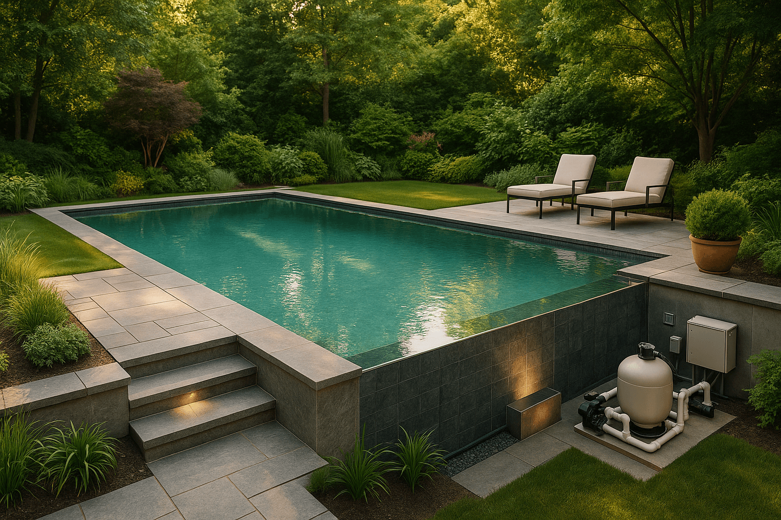 Styles d'am&eacute;nagement de piscines